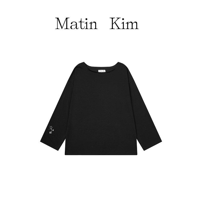 【Matin Kim】 PRINT LONG SLEEVE เสื้อแขนยาวลายพิมพ์หลัง