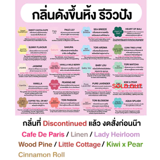 TORIAROMA | TESTER 💕 กลิ่นทดลอง (เทสเตอร์ TESTER) ตัวอย่างกลิ่น สำหรับก้านไม้หอม รูมสเปรย์ เท่านั้น