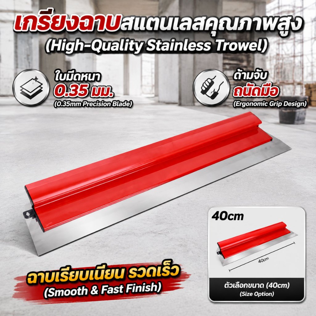 40/80ซม มีดสครปปี้ทาผนังโปร เกรียงโป๊ว, ที่ขูดปรับผิวปูนฉาบ, ที่ขูดขัดสี, เครื่องมือฉาบผนัง
