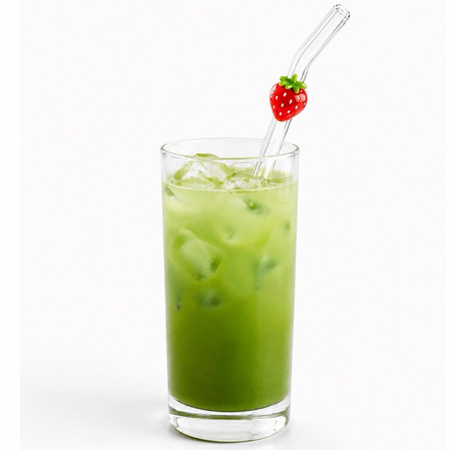 Strawberry Glass Straw 🍓 | หลอดแก้วสตรอว์เบอร์รี่ หลอดใส Reusable