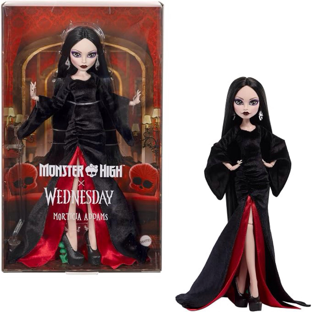 (Preorder) Monster High x Wednesday Morticia Addams Doll