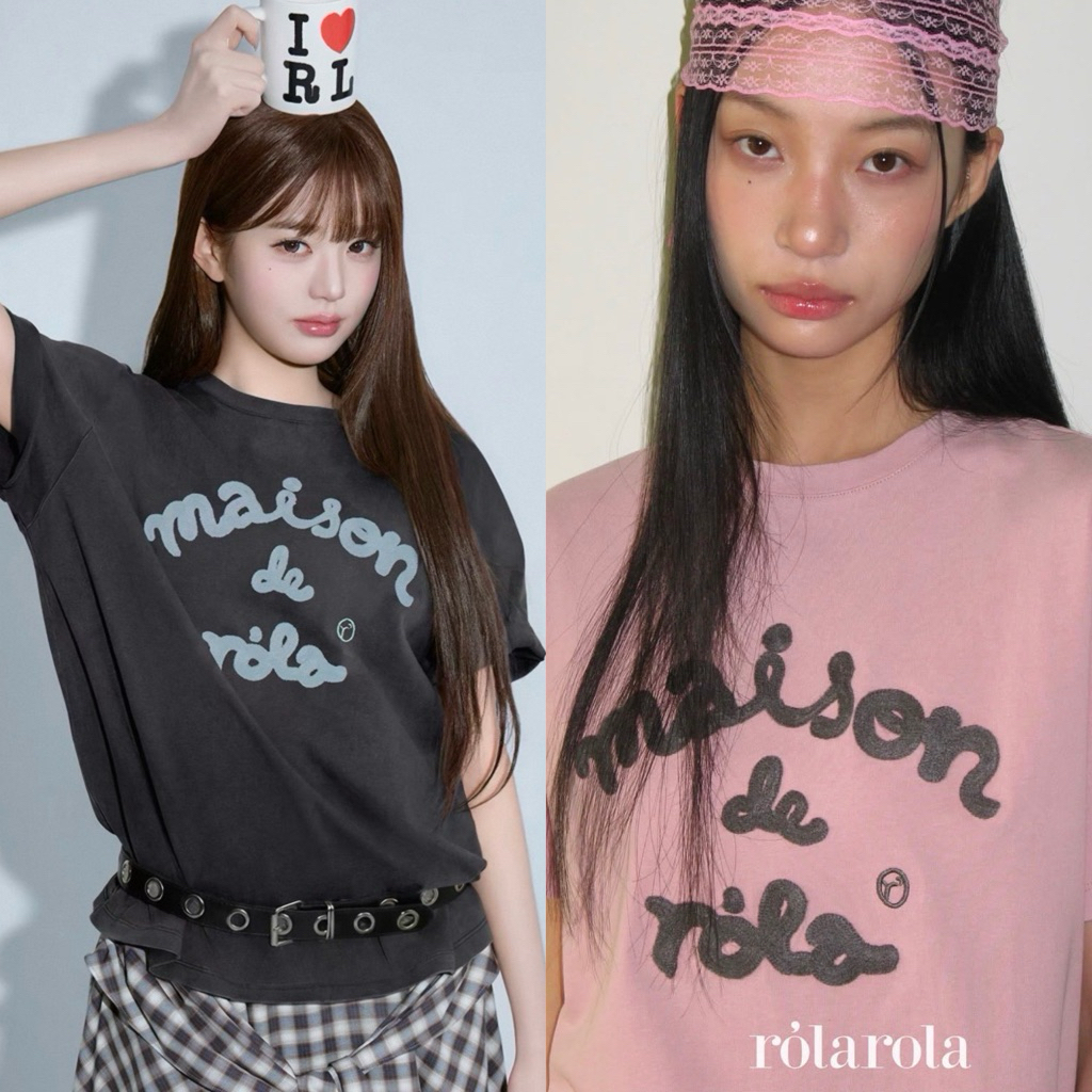 MS T-shirt" เสื้อยืดคอกลมแขนสั้น แบรนด์ดัง รุ่นใหม่ชนช้อปเลยค่า ปักนูน น่ารักมากกกๆ