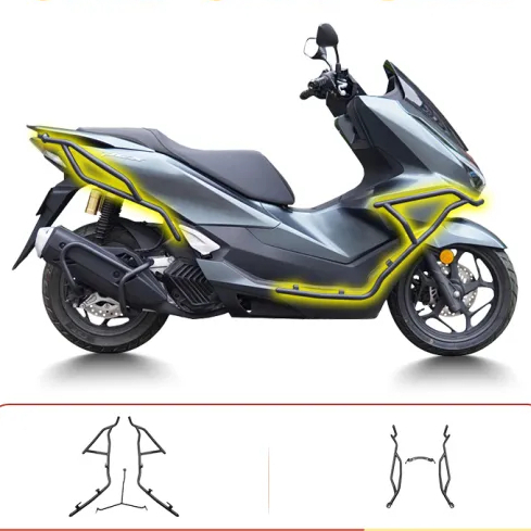 แคชบาร์ new pcx 160 ปี 2024-2025 V2 พร้อมบาร์หลัง อะไหล่แต่ง PCX160