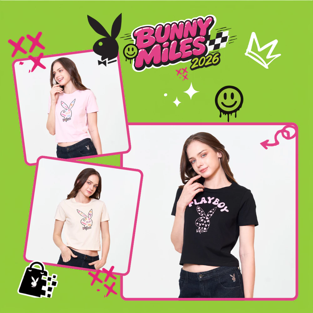 PLAYBOY 06PB เสื้อBABY เสื้อผ้าผู้หญิง/เสื้อ/เสื้อยืดสีดำ รุ่น P1WT265TB025BK P1WT265TB026