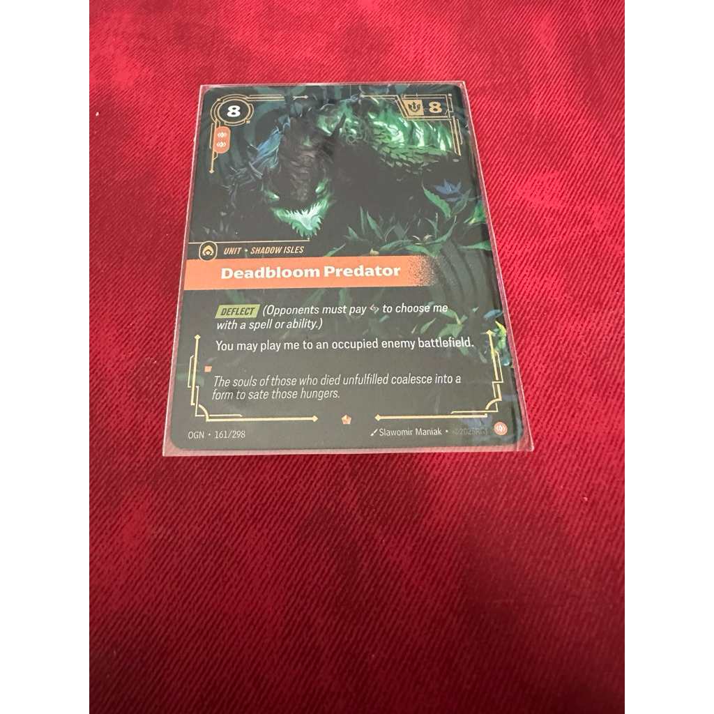 Deadbloom Predator TCG League of Legends Card Game ระดับ Epic ชุด Origins