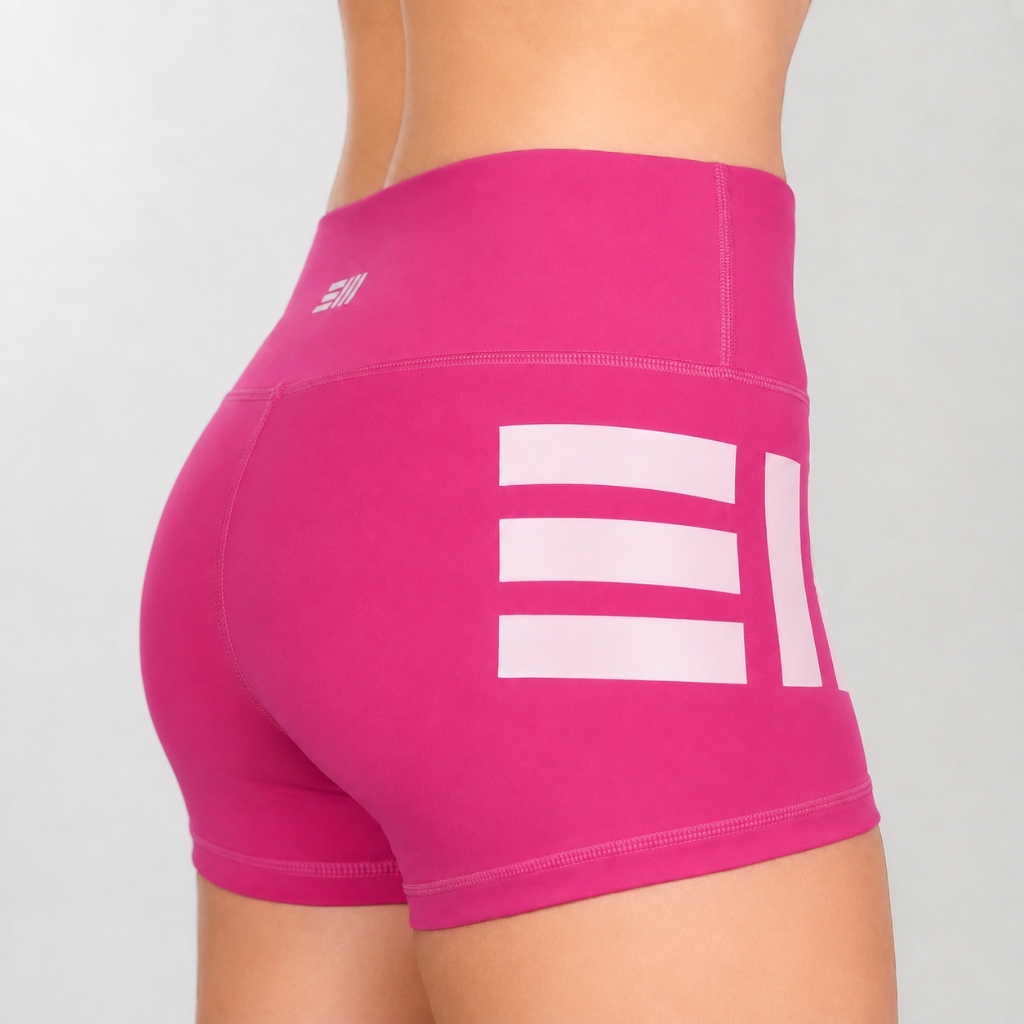 EVERYWEAR - SEAMLESS BUTT HUGGERS SHORTS (2.5 INCH - WILD ROSE)