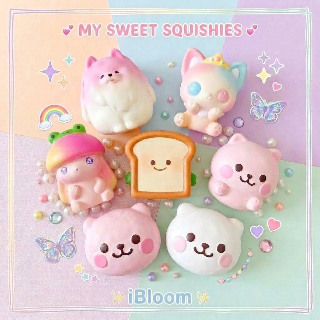 ( แท้ /ส่งไว ) iBloom สกุชชี่ไอบลูม แท้พร้อมส่งจากญี่ปุ่น นุ่มนิ่ม หอมละมุน น่ารัก