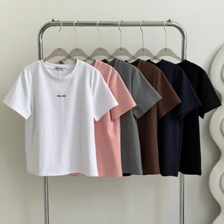 SISSY : เสื้อยืดคอกลมแขนสั้น (S–L) ทรงเบสิคปักโลโก้มินิมอล ใส่สบาย ใส่ได้ทุกวัน