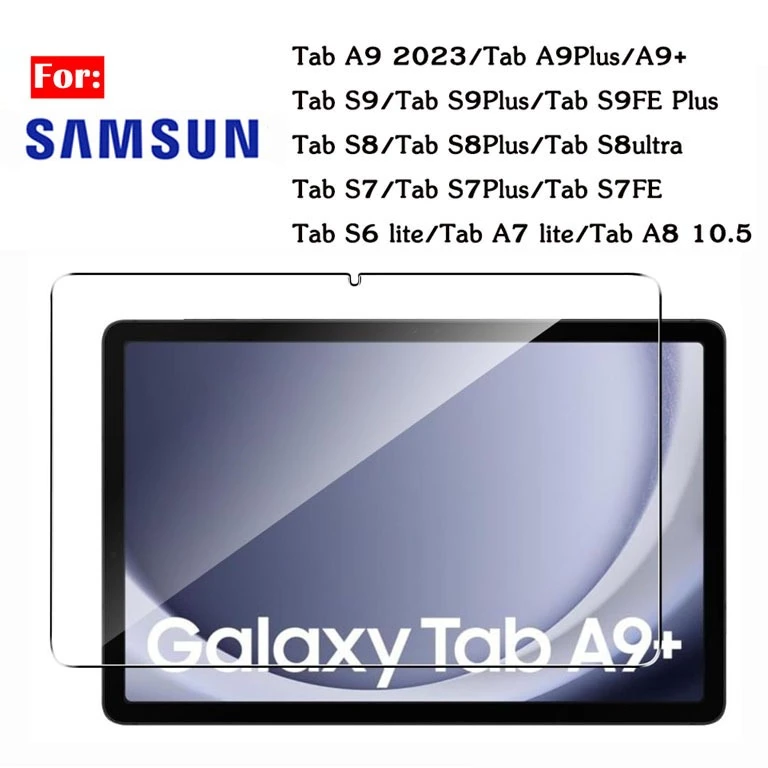 ฟิล์มกระจก แบบใส สำหรับ Samsung Galaxy Tab A11 A11Plus S7 S8 S9 S10 S11 FE Plus A9 Plus A9Plus S6lite A7lite A8 10.5 A7