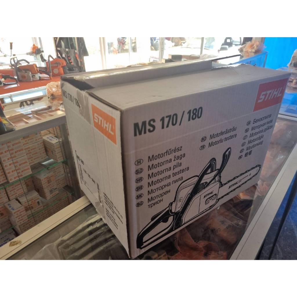 เลื่อยยนต์ STIHL MS 180 แท้ พร้อมบาร์โฉมใหม่ 12 “  Light04 แท้ 1,000,000%