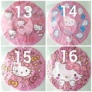 👒หมวกอาบน้ำ หมวกคลุมผมอาบน้ำ ลายการ์ตูน คิตตี้13/8