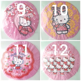 👒หมวกอาบน้ำ หมวกคลุมผมอาบน้ำ ลายการ์ตูน คิตตี้13/8