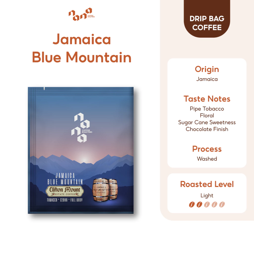 กาแฟดริป Drip Bag คั่วอ่อน แบบซอง - Jamaica Blue Mountain by Nana Coffee Roasters