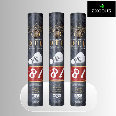ลูกแบดมินตัน RSL DTL 81 / speed 75,76 | ห้างนกแก้ว ของแท้100% (1 หลอดมี 12 ลูก)