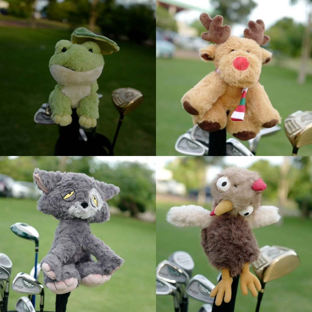 *** New 2026 *** ตุ๊กตาครอบหัวไม้กอล์ฟแฟร์เวย์ GOLF HEAD COVER FOR FAIRWAY HYBRID แมวมึน จิ้งจอก ฯลฯ