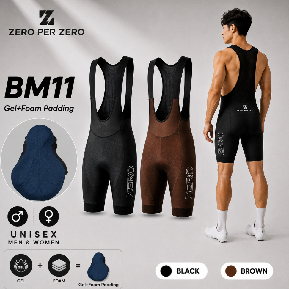 New2027!! กางเกงปั่นจักรยาน Zero Per Zero รุ่น BM11 ฟองนํ้า เจล+โฟม ระบายอากาศดี ใส่สบาย