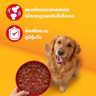 [สุดคุ้ม 120 ซอง] PEDIGREE เพดดิกรี อาหารหมาเปียกแบบซอง สุนัขโตและลูกสุนัข สูตรเกรวี่/เนื้อสัตว์บด เลือกรสชาติได้ 130ก.