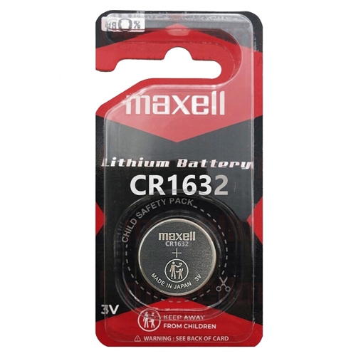 ถ่านกระดุม Maxell CR1632 ของแท้ 3V  จำหน่ายแพ็คแบบ 1ก้อน