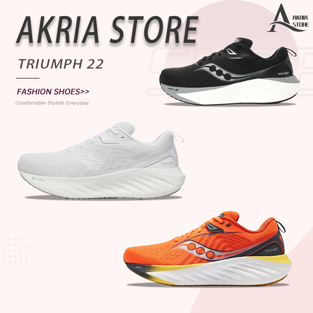 (รับหิ้วของจากเกาหลี ) Saucony TRIUMPH 22 รองเท้ากีฬา S20965-200/S20964-203/S20964-215 ✅ของแท้ 💯