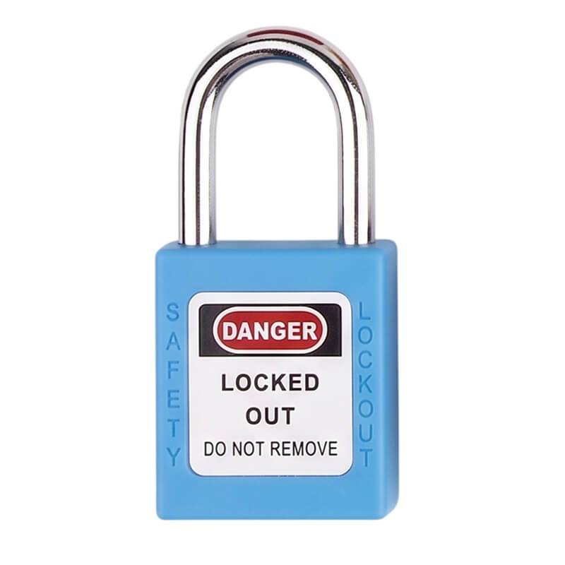 กุญแจนิรภัยเซฟตี้ Safety Padlock ล็อคเอ้าท์ Lockout Tagout (LOTO) สีฟ้า