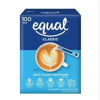 ✅ ราคาส่ง 🎉 ของแท้จากบริษัท 💯 % ❤ Equal classic วัตถุให้ความหวานแทนน้ำตาล 100 ซองแบ่งขาย (ไม่มีกล่อง)