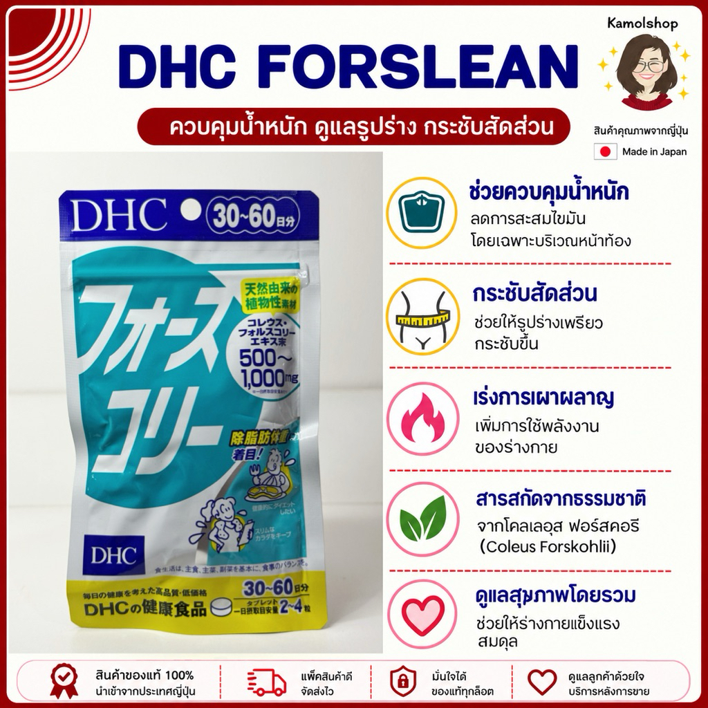 🇯🇵💫 DHC Forslean 7 / 20 / 30 วัน force collie