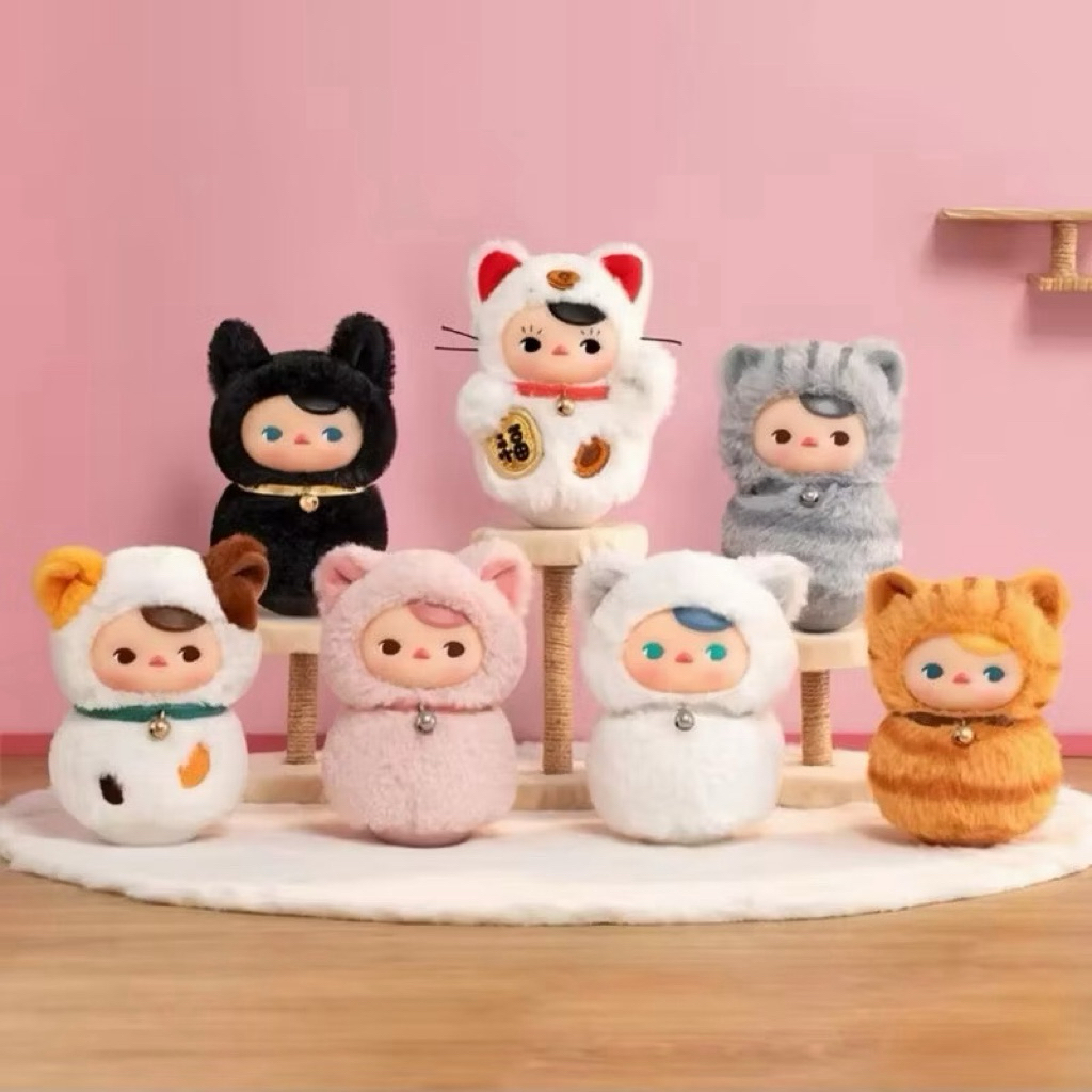[ของแท้/พร้อมส่ง] Pucky Roly Poly Kitty น้องแมวล้มลุก Popmart