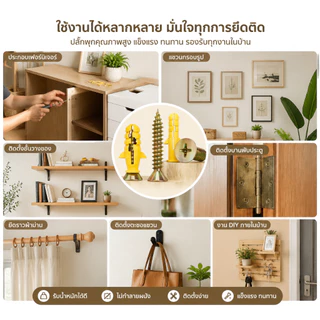 ชุดพุกพลาสติกพร้อมสกรู 280 ชิ้น หลายขนาด ยึดเกาะแน่นหนา ติดตั้งง่าย ใช้ได้กับผนังคอนกรีต ผนังอิฐ ผนังเบา เหมาะแขวนกรอบรู