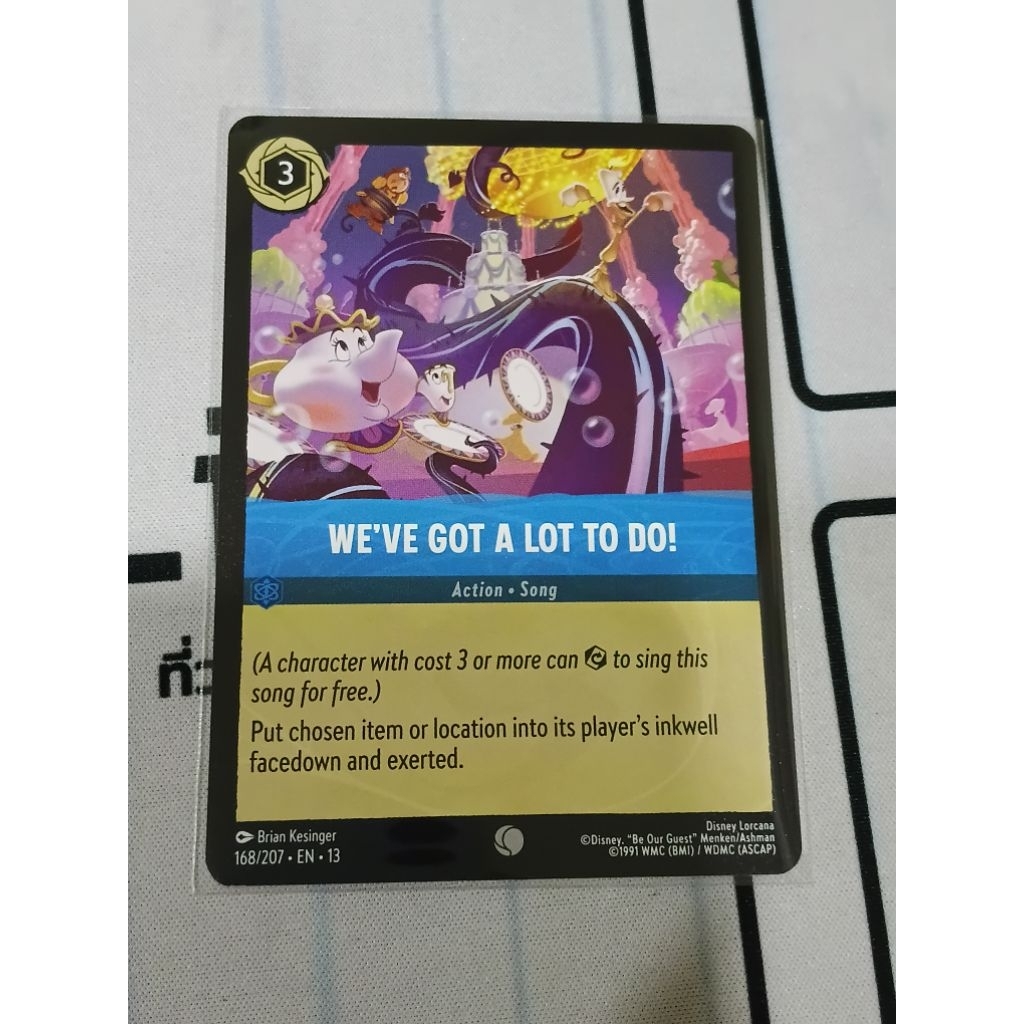 We have Got a Lot to do 168/207 en13 Disney Lorcana Trading card game