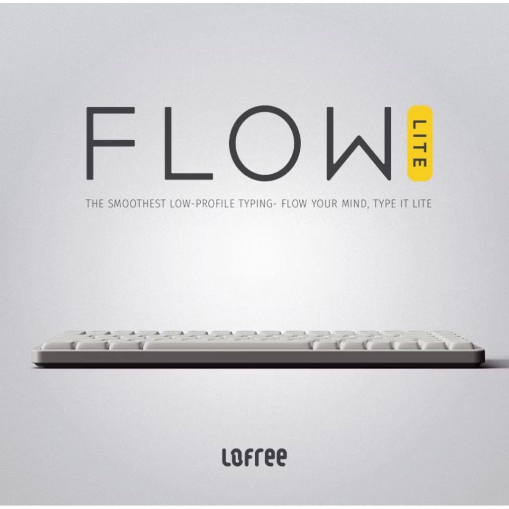 LOFREE | FLOW Lite Wireless mechanical keyboard EN-TH | Size 100 Marble