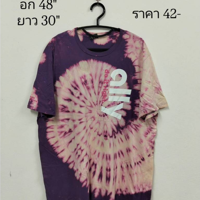 เสื้อยืดมือสองกัดสีไซส์ XL (D750)