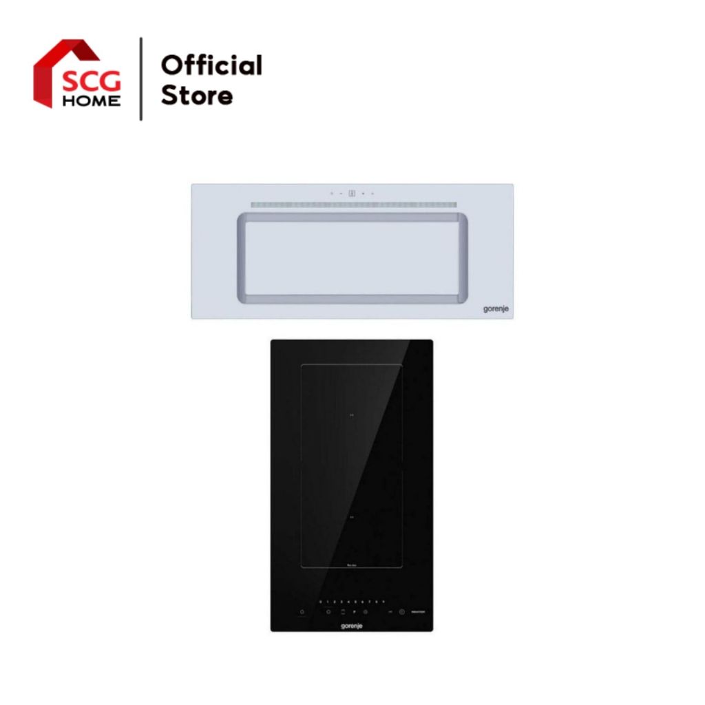 Gorenje แพคคู่สุดคุ้ม เตาไฟฟ้าอินดักชั่น 2 หัว รุ่น GI3202BSCE คู่ เครื่องดูดควันฝังใต้ตู้ WHU52-TH