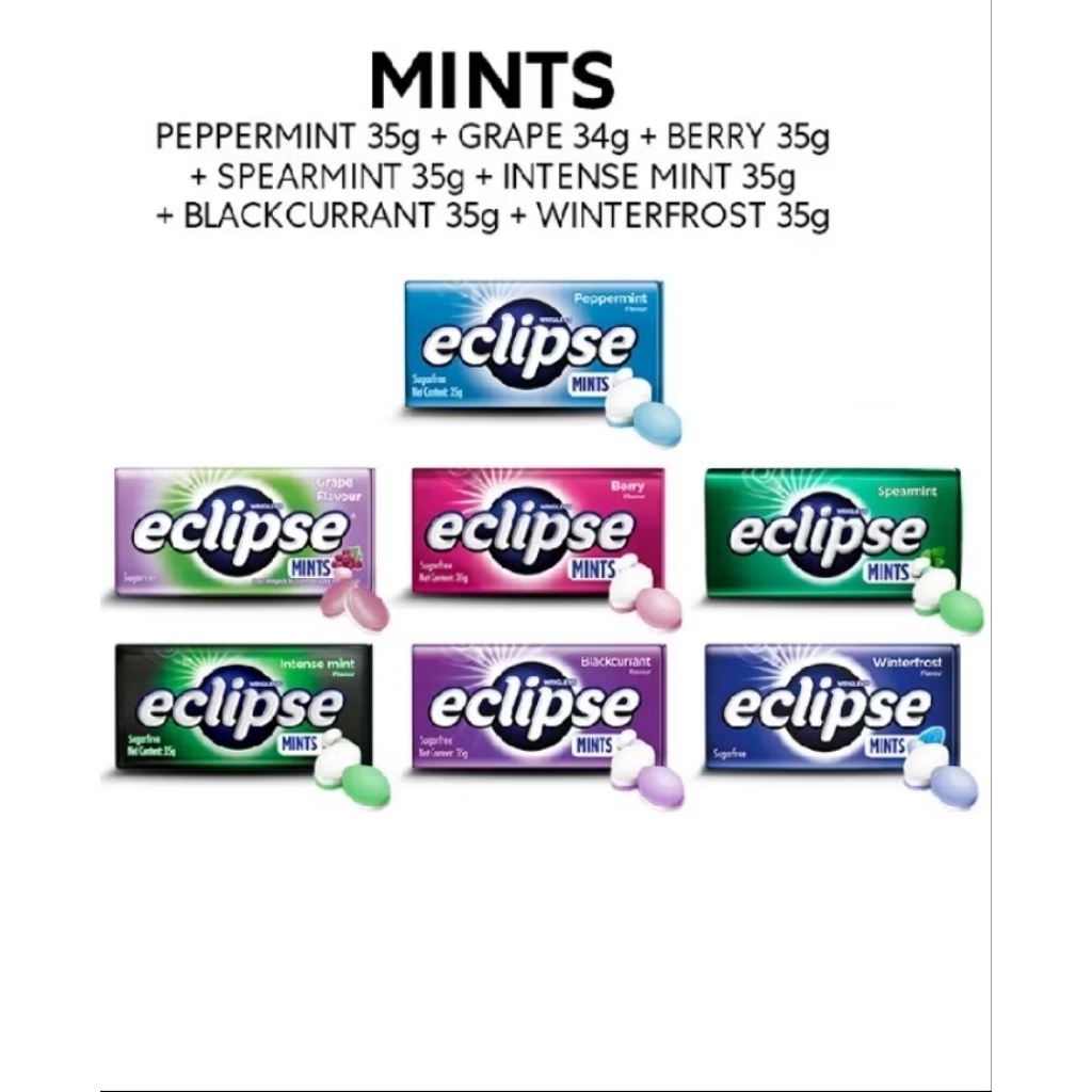Eclipse Minty Candy (34-35g) ลูกอมรสมินต์ Eclipse (34-35 กรัม)