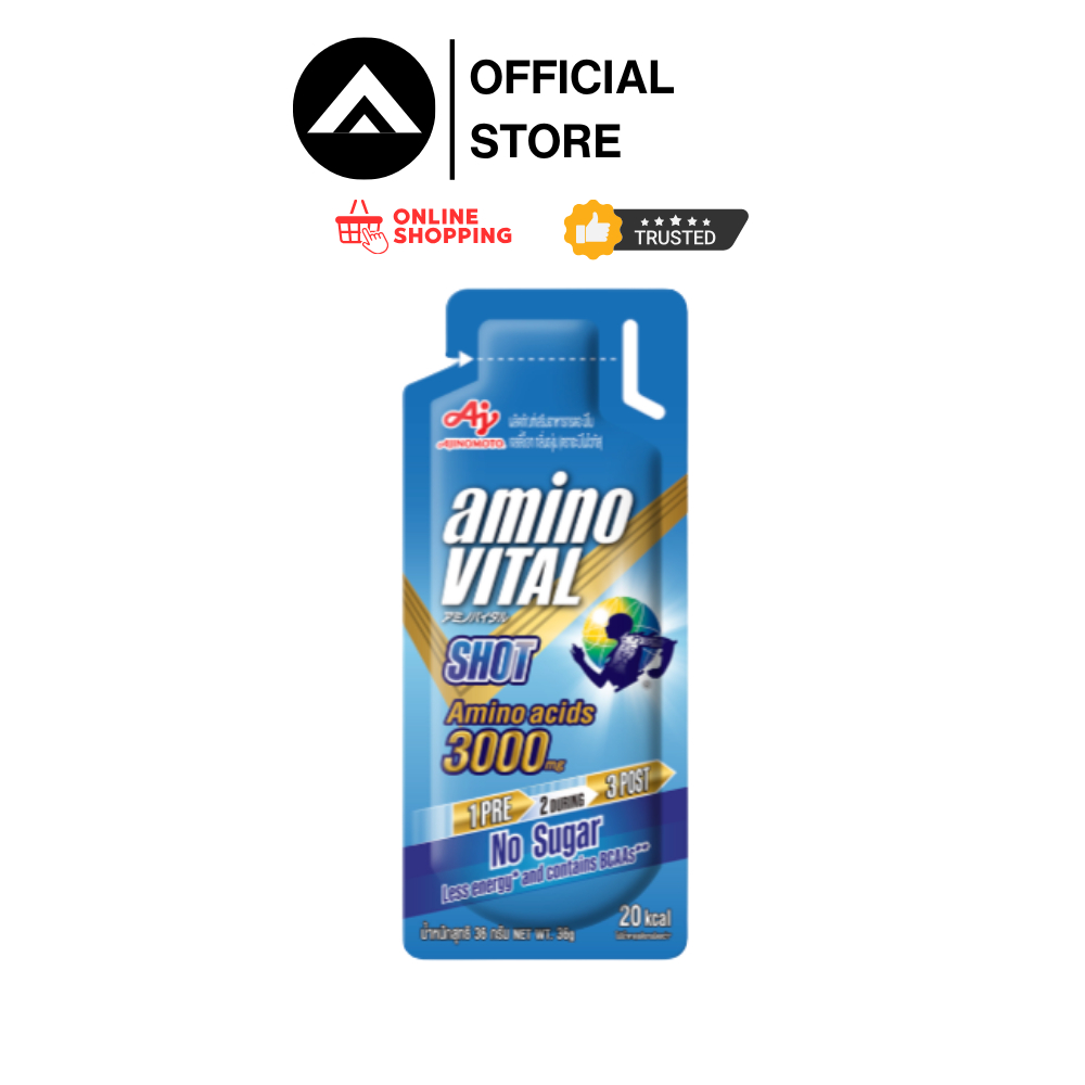 Amino Vital Blue Shot Energy gel เจลพลังงานพร้อมทาน 36 กรัม x 1 ซอง
