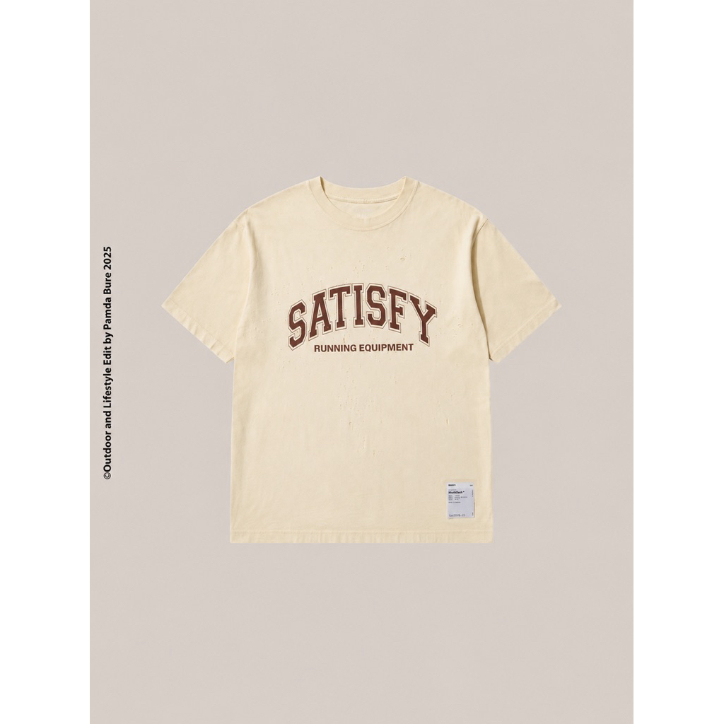 🚩SATISFY “SATISFY” MothTech™ T-Shirt Off-White/Pale Yellow