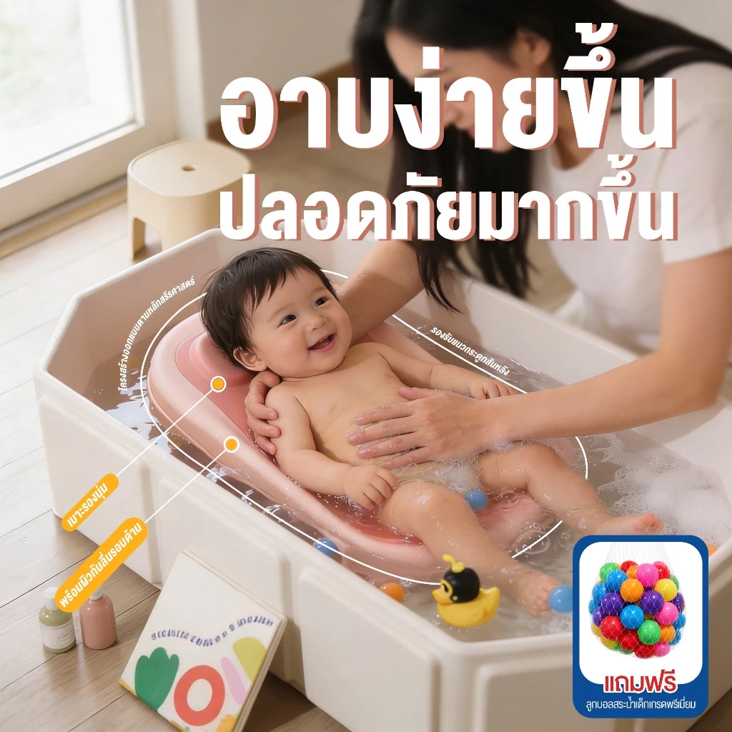 พร้อมส่ง Kidlandy Toy อ่างอาบน้ำเด็ก อ่างพับได้ อ่างอาบน้ำเด็กแรกเกิด อ่างอาบน้ำสัตว์เลี้ยง แบบพกพา ปลอดภัย