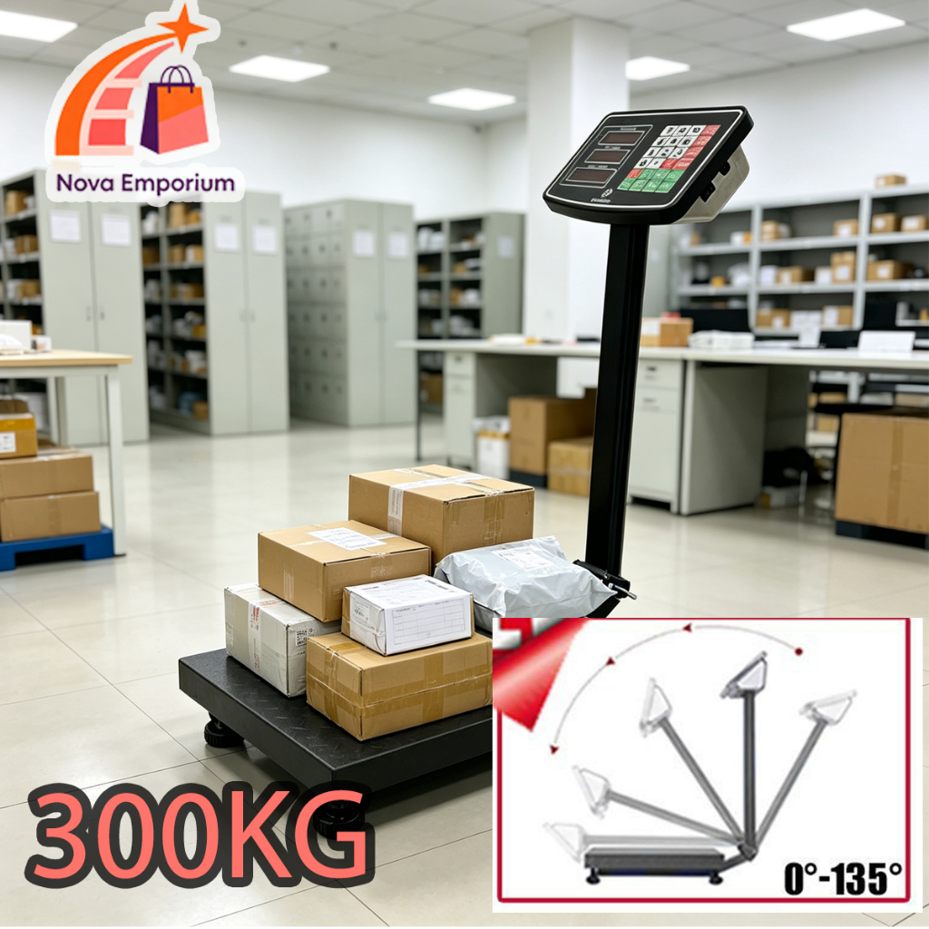 300kg เครื่องชั่งน้ําหนัก ตราชั่งดิจิตอล ตาชั่งดิจิตอล150kg พับเก็บได้และจัดเก็บง่าย
