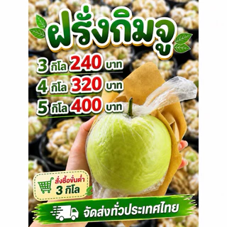 ฝรั่งกิมจูดำเนินสะดวก คัดพิเศษเกรดA ฝรั่งกิมจู สดไหม่ หวาน กรอบ อร่อย