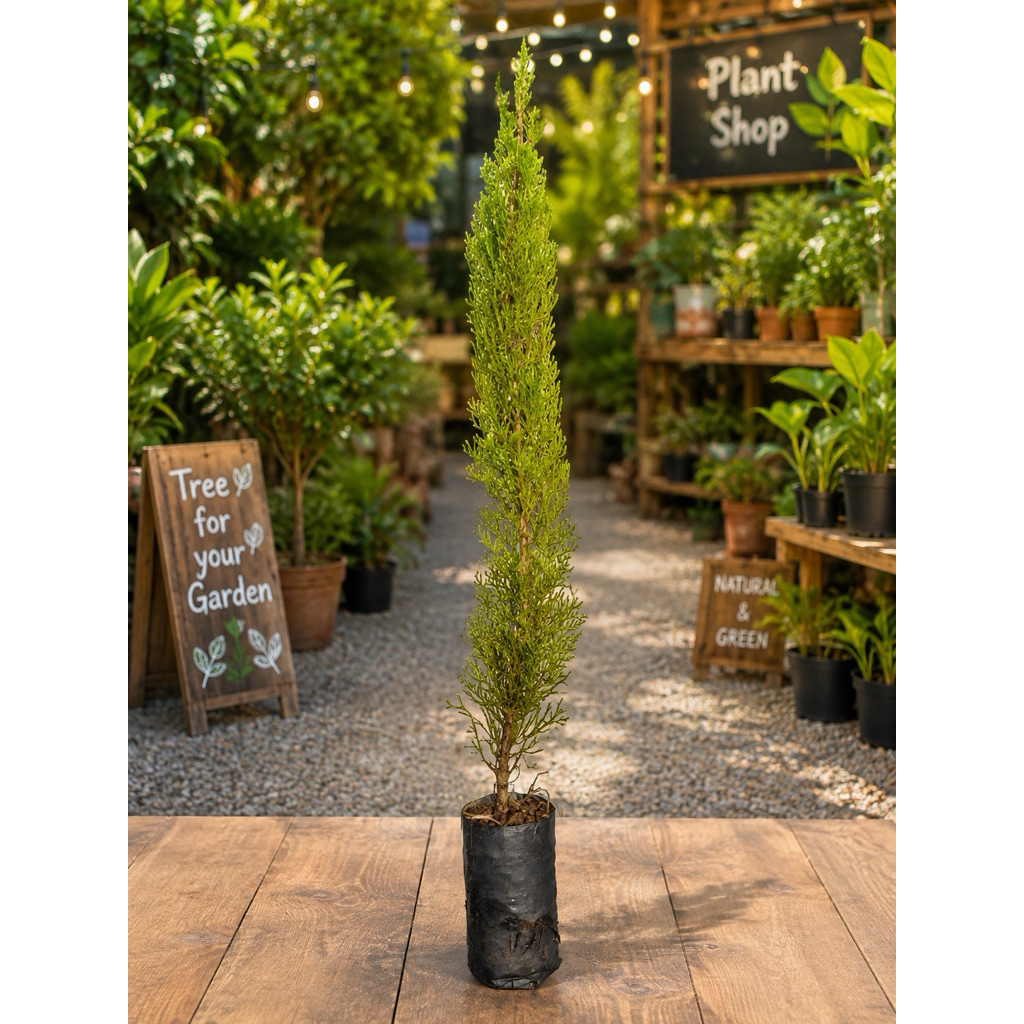 สนดินสอเขียว Italian Cypress ถุง 2 นิ้ว สูงประมาณ 35-45 cm