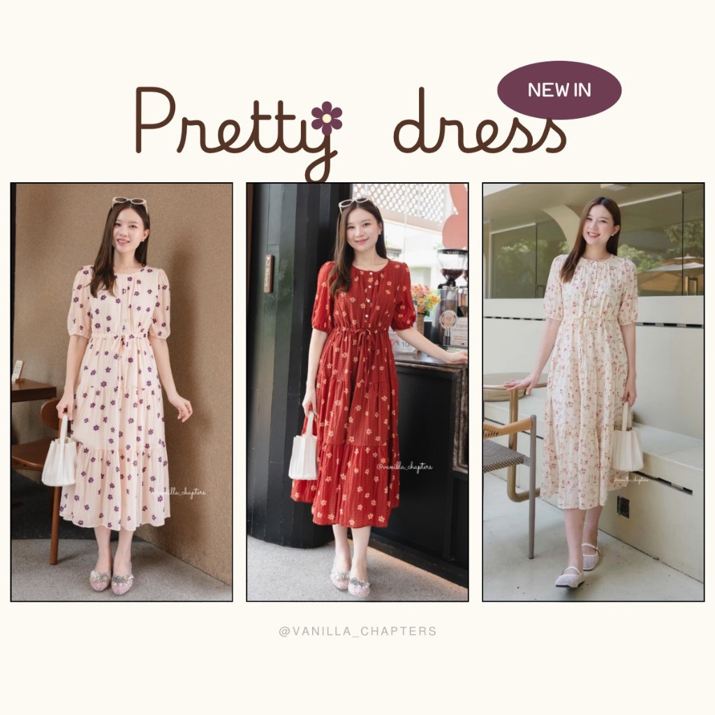 pretty floral dress (vanilla_chapters)