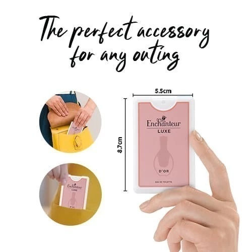 ENCHANTEUR น้ำหอม EDT กลิ่นหอมแพงลัคชูรี่ ฉีดได้กว่า 250 ครั้ง ขนาด 18 มล. กลิ่น D'OR