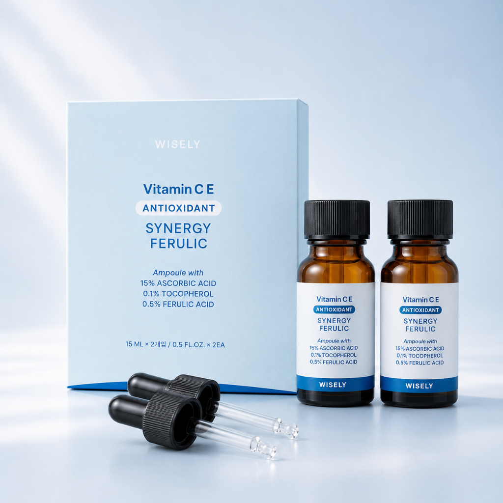 Wisely Vitamin CE Antioxidant Synergy Ferulic Ampoule แอมพูลวิตามินซี 15% ดูแลผิวหมองคล้ำ ฝ้ากระ จุดด่างดำ