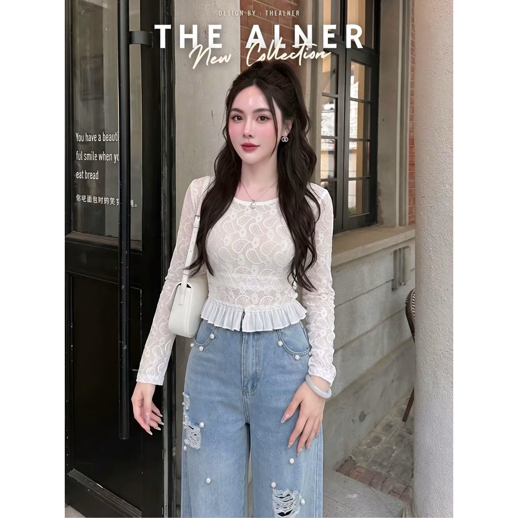ชุดเซ็ท 2 ชิ้น งานป้าย The alner ขนาด 2XL(เสื้อ+กางเกง)