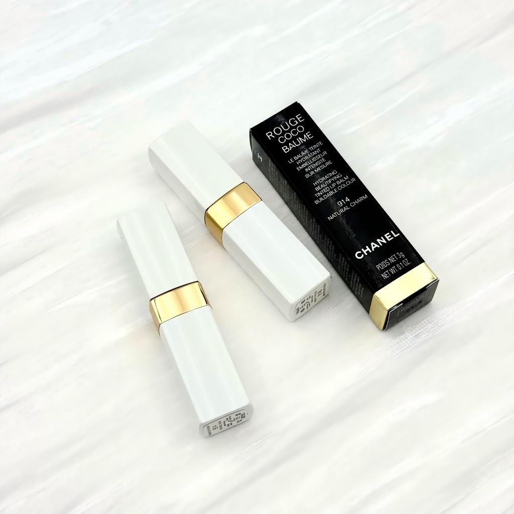 ใหม่เอี่ยม ของเดิม ของแท้Chanel Rouge Coco Baume 3g แท่งสีขาว #914 #916 #918 #920 ลิปบาล์มบำรุงปากนุ่ม