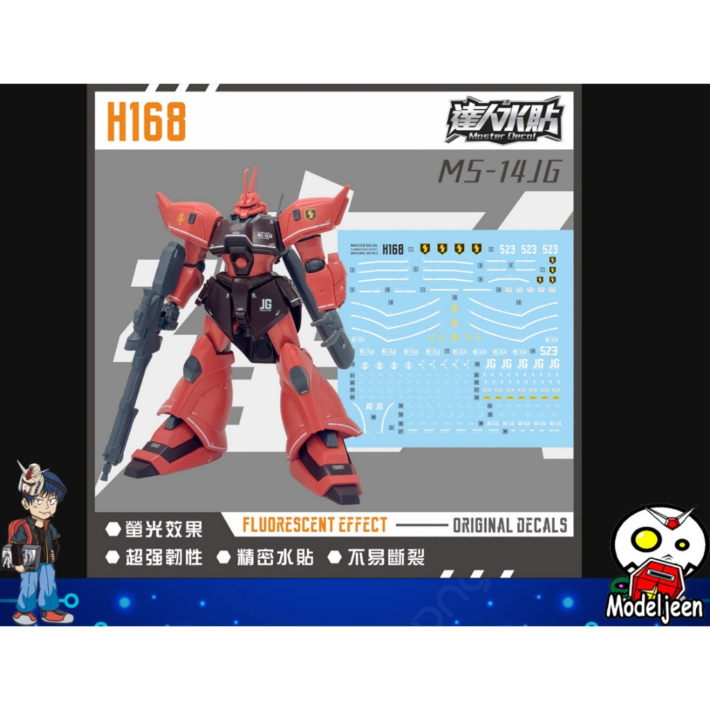 (Master Decal) Water Decal H168 HG1/144 Gelgoog Jäger