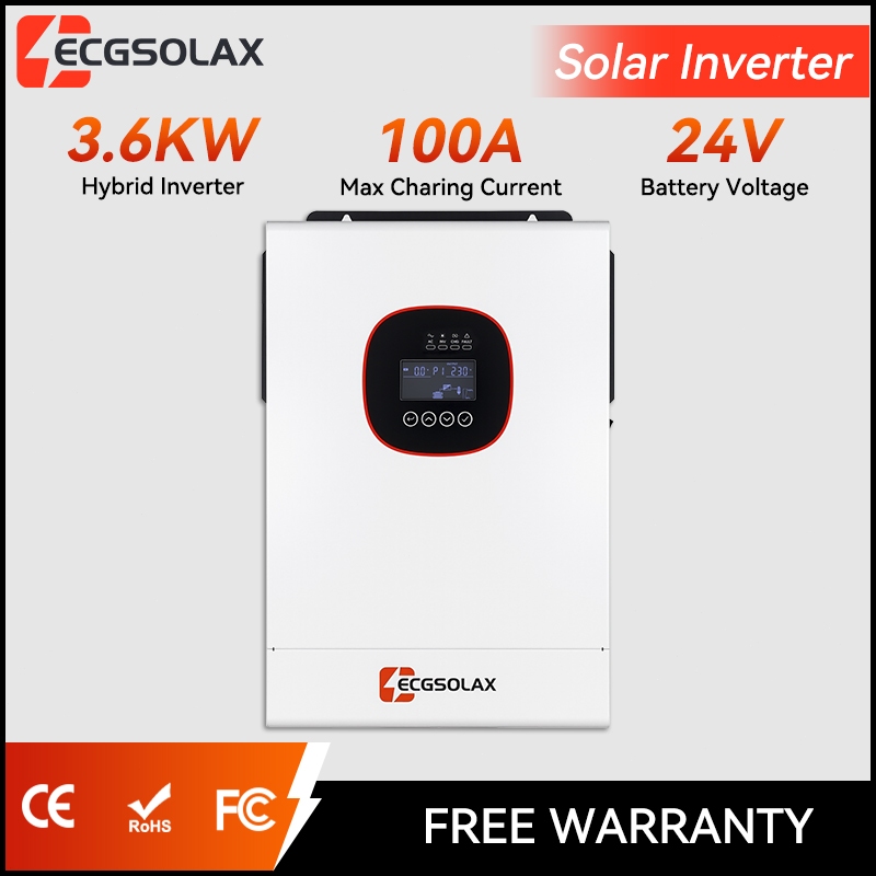 ECG Inverter อินเวอร์เตอร์ ไฮบริด ออฟกริด 12V/24VHybrid inverter Off grid 220V รุ่น 1.2kw / 2kw / 3.6kw