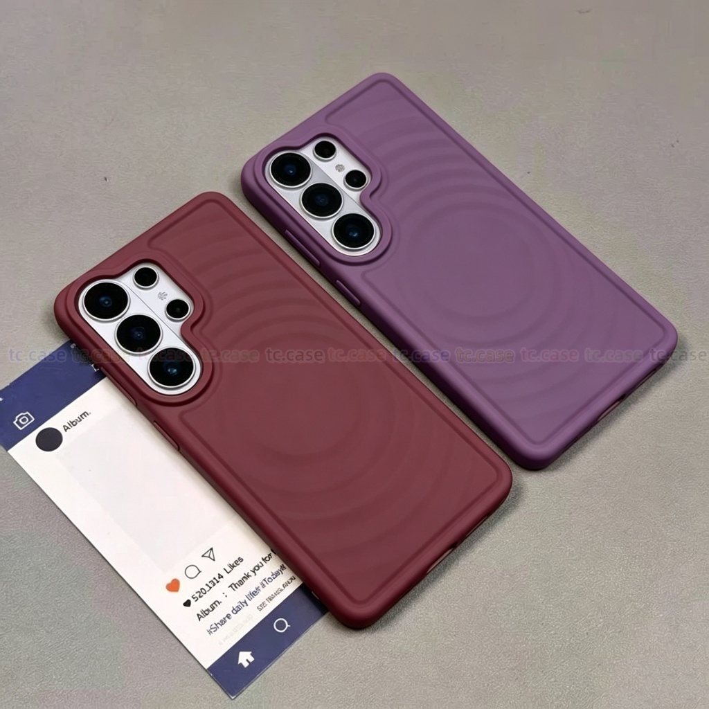 กันกระแทก! เคส For Samsung S24 S25 S26 Ultra FE A56 A57 A37 A07 A17 A55 A27 A36 A26 A16 A35 A15 ลายคลื่น ซิลิโคนปลอดภัย