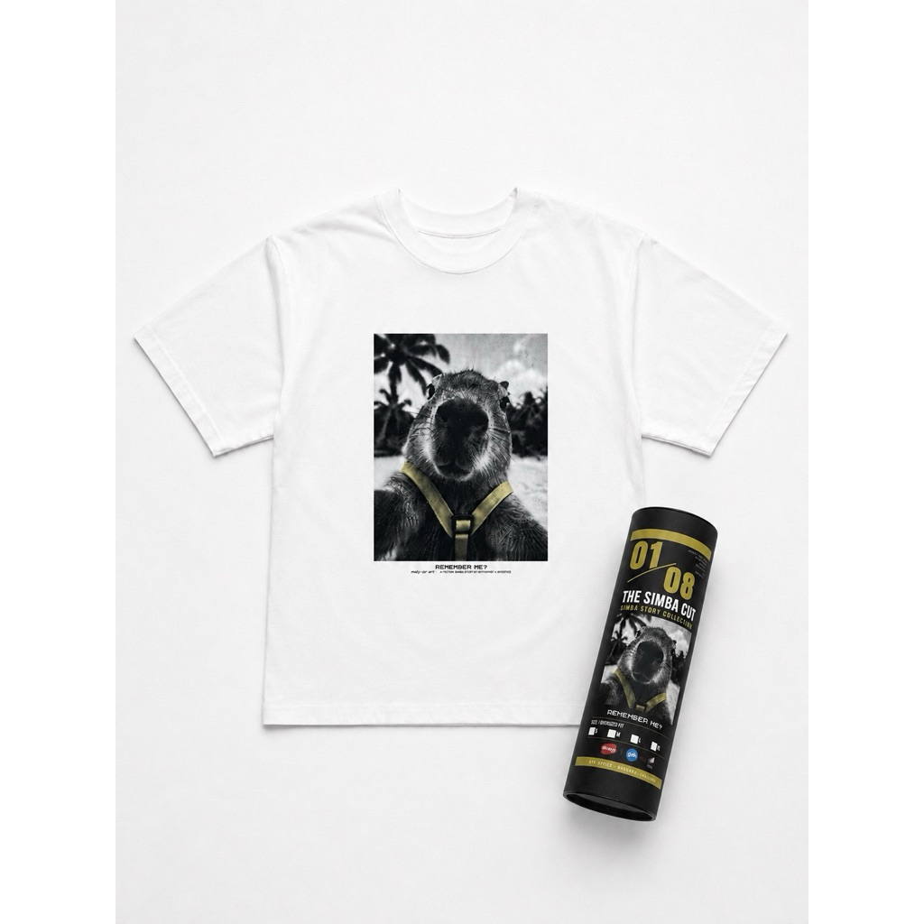 SIMBA STORY COLLECTION 01 — Capybara Premium T-Shirt | เสื้อยืดคาปิบาร่า