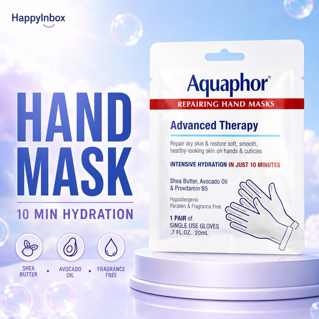 Aquaphor Repairing Hand Masks Advanced Therapy Gloves 1 Pair ฟื้นบำรุงมือแห้ง