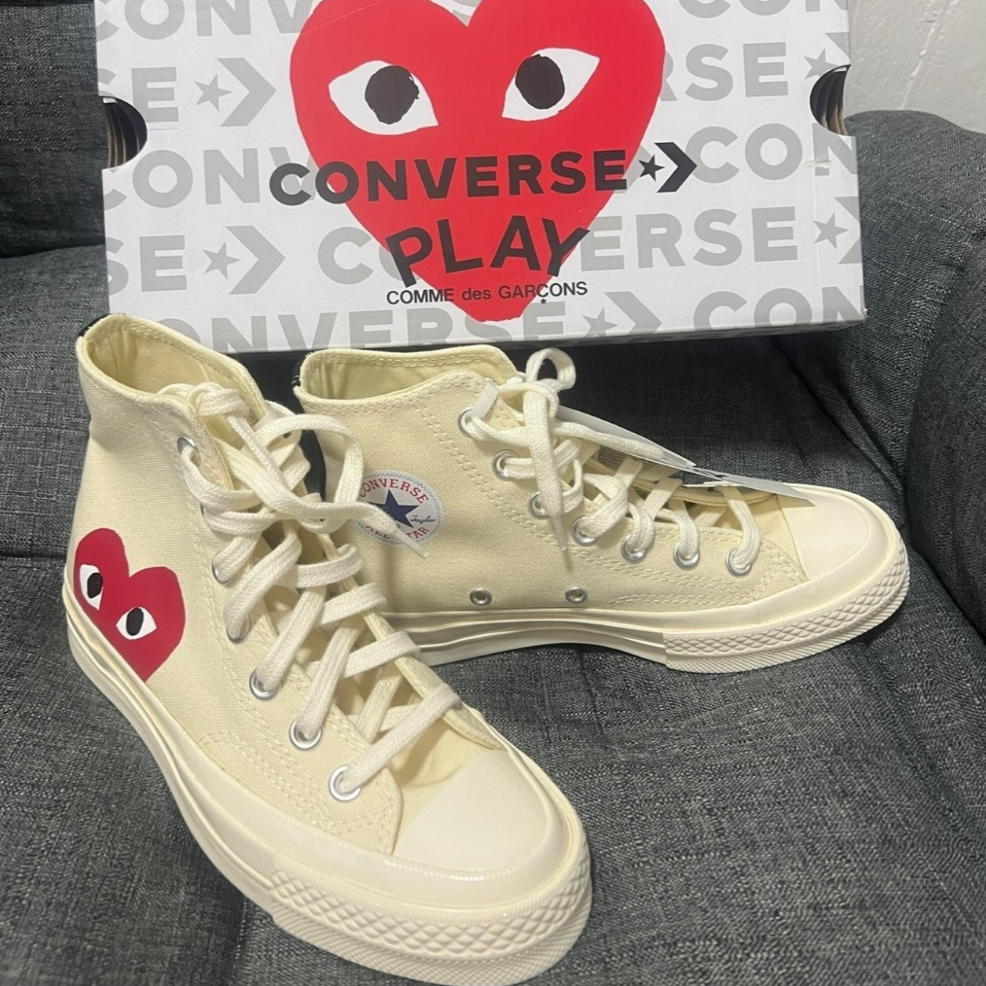 【รองเท้าใหม่เอี่ยม】พร้อมกล่องรองเท้า Converse xCDG 1970s chuck taylor all star รองเท้ากีฬาสำหรับบุรุษและสตรี